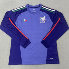 26-27 Mexico Purple Blue Long Sleeve Goalkeeper Soccer Jersey (长袖)