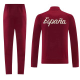 26-27 Spain Brown Red Jacket Tracksuit #01