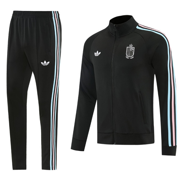 26-27 Belgium Black Jacket Tracksuit #01