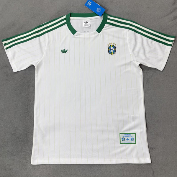 26-27 Brazil White Casual Edition Fans Training shirts