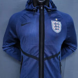 2026 World Cup England Navy blue Walkout Jacket (Hooded) #单上衣