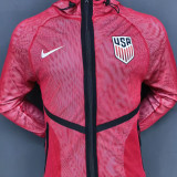 2026 World Cup USA Red Walkout Jacket (Hooded) #单上衣