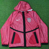 2026 World Cup USA Red Walkout Jacket (Hooded) #单上衣