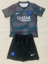 26-27 PSG Black Goalkeeper Kids Soccer Jersey