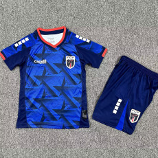 26-27 Cape Verde Home Kids Soccer Jersey