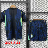 26-27 Brazil Away Kids Soccer Jersey