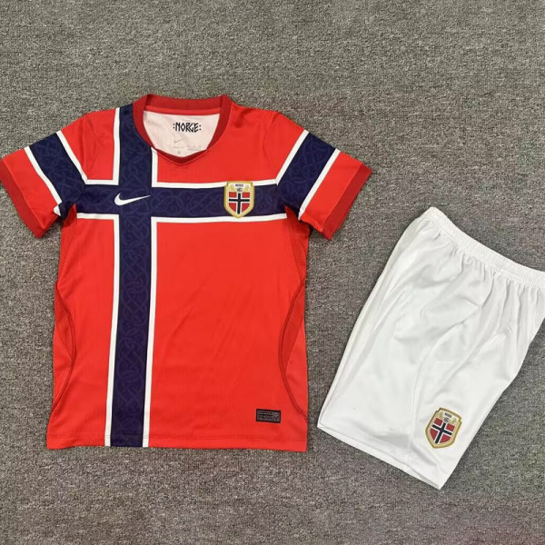 26-27 Norway Home Kids Soccer Jersey