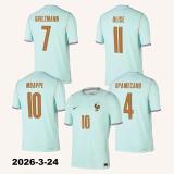 26-27 France Away Kids Soccer Jersey