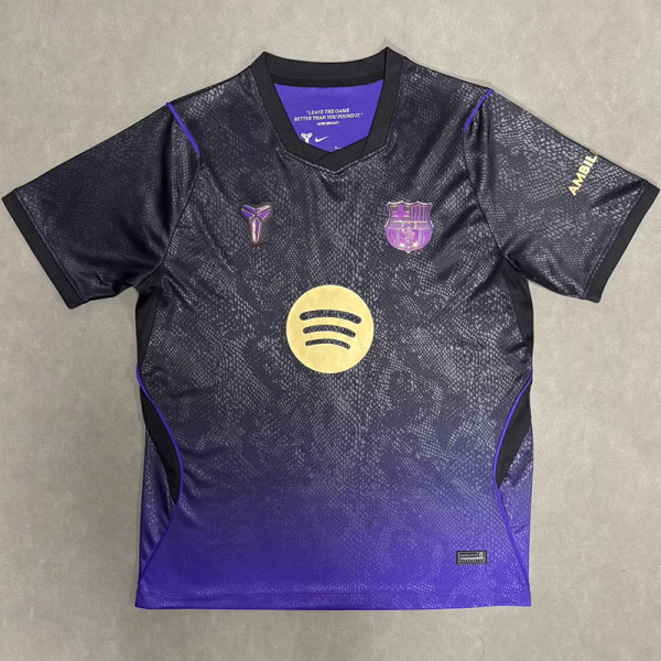 26-27 BAR Black Purple Fans Soccer Jersey