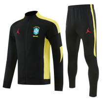 26-27 Brazil Black Jacket Tracksuit