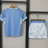 26-27 Man City Home Kids Soccer Jersey