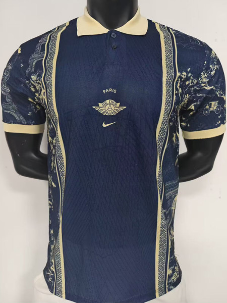 26-27 PSG Blue Black Casual Edition Player Version Training shirts