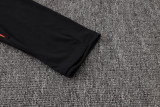 26-27 Netherlands Black Half Pull Tracksuit #B26043(半拉链)