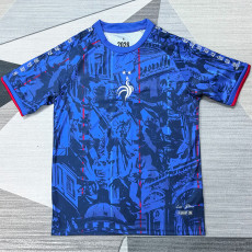 26-27 France Blue Special Edition Training shirts (逗号)