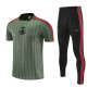 26-27 Bayern Army green Short shirts and Long trousers Suit (圆领)