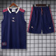 25-26 ARS Royal blue Tank top and shorts suit