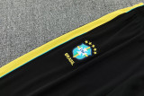 26-27 Brazil Black Half Pull Tracksuit (半拉链)
