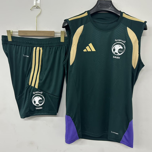 26-27 Saudi Arabia Green Tank top and shorts suit (背心短裤)