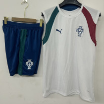 26-27 Portugal White Tank top and shorts suit (背心短裤)