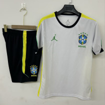26-27 Brazil Jordan White Training Short Suit
