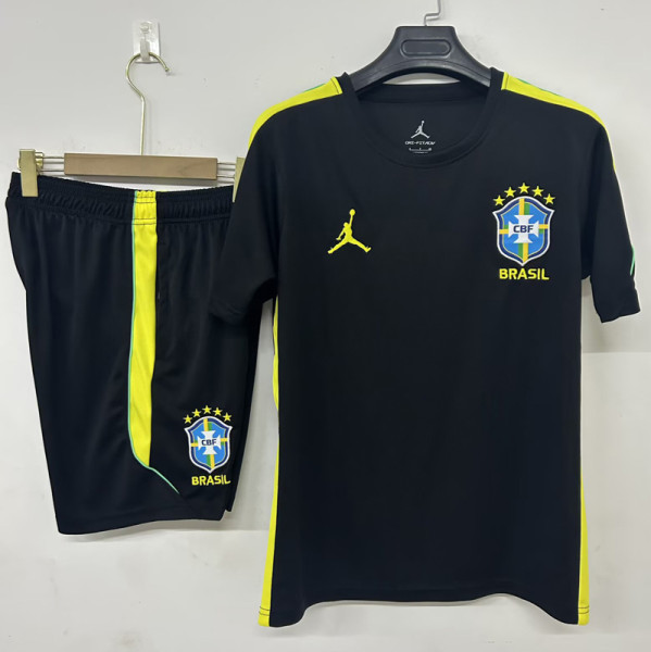 26-27 Brazil Jordan Black Training Short Suit