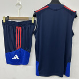 26-27 Lyon Royal blue Tank top and shorts suit (背心短裤)