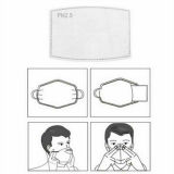 10-50PCS PM2.5 Activated Carbon Filter 5 Layers Replaceable Anti Haze Filter