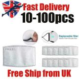 10-50PCS PM2.5 Activated Carbon Filter 5 Layers Replaceable Anti Haze Filter