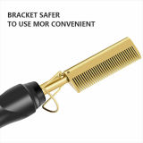 Hot Comb Electric Beard Straightener Brush Hair Comb Flat Curler Curling Iron
