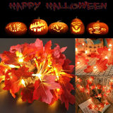LED Maple Leaves Fall Garland String Light Decors Halloween Xmas Party