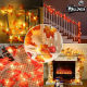 LED Maple Leaves Fall Garland String Light Decors Halloween Xmas Party