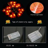 LED Maple Leaves Fall Garland String Light Decors Halloween Xmas Party