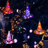 Caps Halloween LED Light Up Witch Hat Glowing Witches Props Hanging Decor