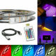 1-5M RGB 5050 LED Strip Lights With IR Remote Back Light 12V Colour Changing