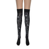 Halloween Womens Over The Knee High Fancy Long Stocking Nurse Sailor Cross Socks