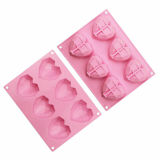 3D Silicone Large Heart Shape Cake Mould Geometric Baking Mold Tool Chocolate