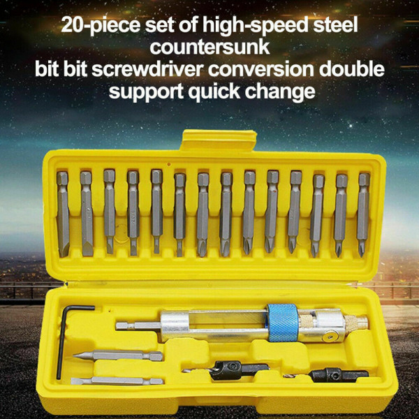 20pcs/set Half Time Drill Driver Multi Function Screwdriver Tool Screw Power