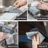 Fish Scale Microfiber Polishing Cleaning Cloth 5 Pcs
