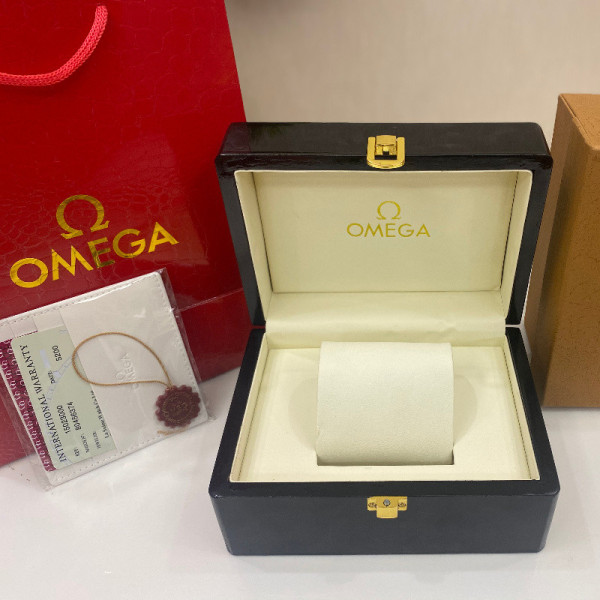 Omega Wood Grain  Watch Box  Brand New