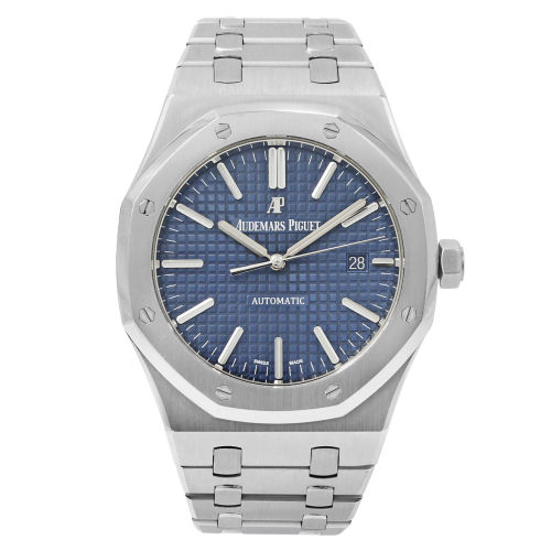 41mm Audemars Piguet Royal Oak Steel Blue Dial Mens Watch 15400ST.OO.1220ST.03