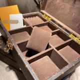 8in1 Louis Vuitton LV Logo Monogram Jewelry Hard Box Case Watch Bracelet