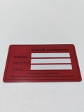 PATEK PHILIPPE International Guarantee Card