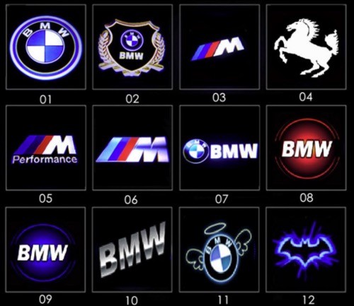 1 Pair Wireless Car LED Door Welcome Projector Ghost Shadow Laser Light BMW