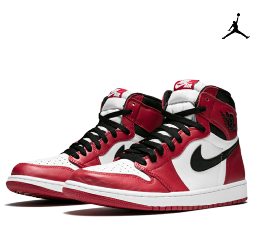 Air Jordan 1 Retro Mid Chicago Toe Red Shoes Brand New with box