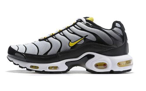Mens Air Max Tn Plus Gris Logo Amarillo Trainers Shoes
