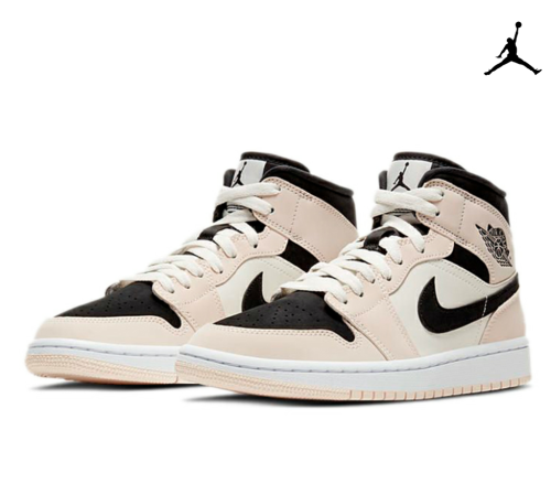 Air Jordan 1 Retro Mid W Guava Ice Barely Orange Shoes