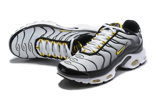 Mens Air Max Tn Plus Gris Logo Amarillo Trainers Shoes