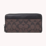COACH 'Accordion' Signature Zip Around Wallet Purse New Valentine's Day
