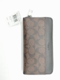 COACH 'Accordion' Signature Zip Around Wallet Purse New Valentine's Day