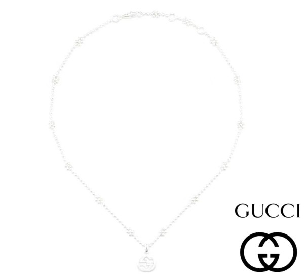 Interlocking G necklace in silver